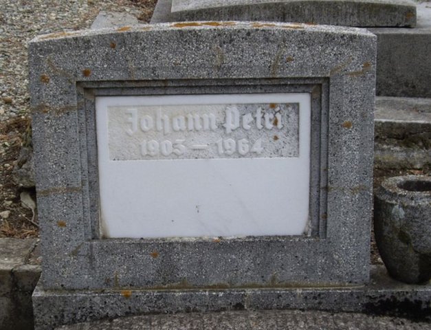 Petri Johann 1903-1964 Grabstein